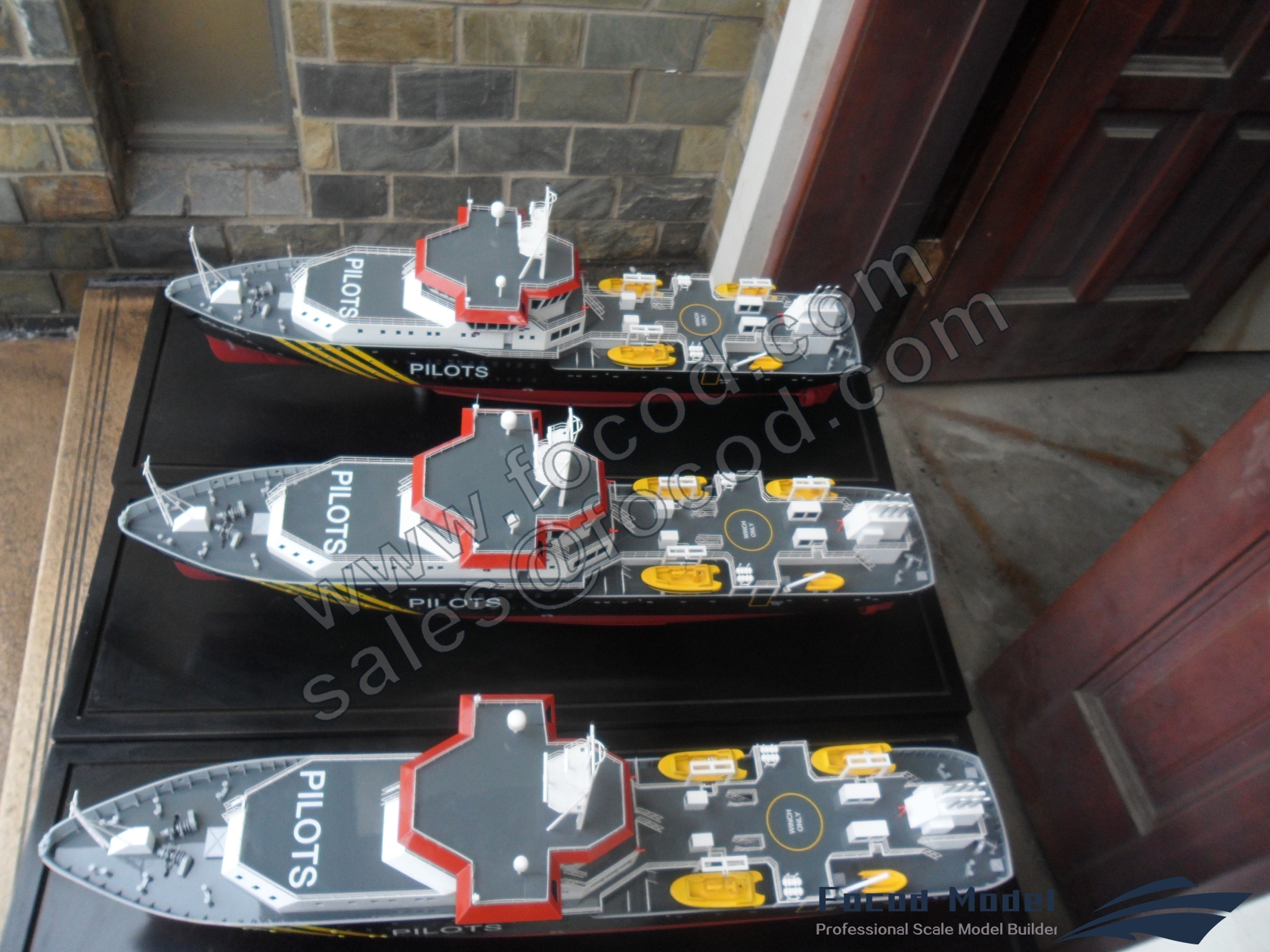 customized model of 81.5m Pilots Boat